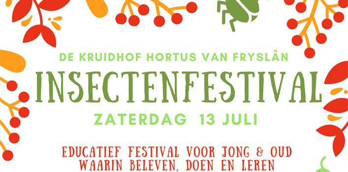 Insectenfestival in De Kruidhof hortus van Fryslân in Buitenpost