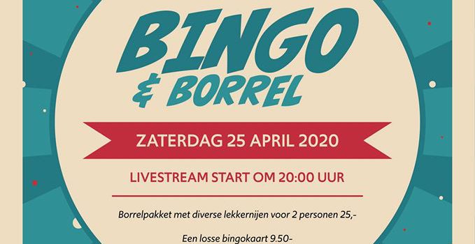 Paviljoen De Leyen organiseert Borrel & Bingo via livestream